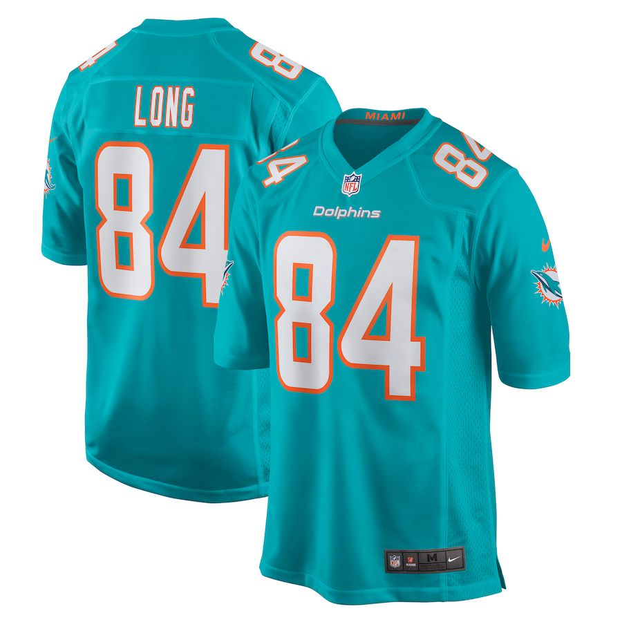Men Miami Dolphins #84 Hunter Long Nike Green Game NFL Jersey